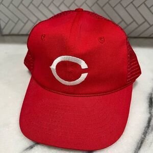 Vintage Cincinnati reds Trucker Hat Cap 70s 80s MLB Twins